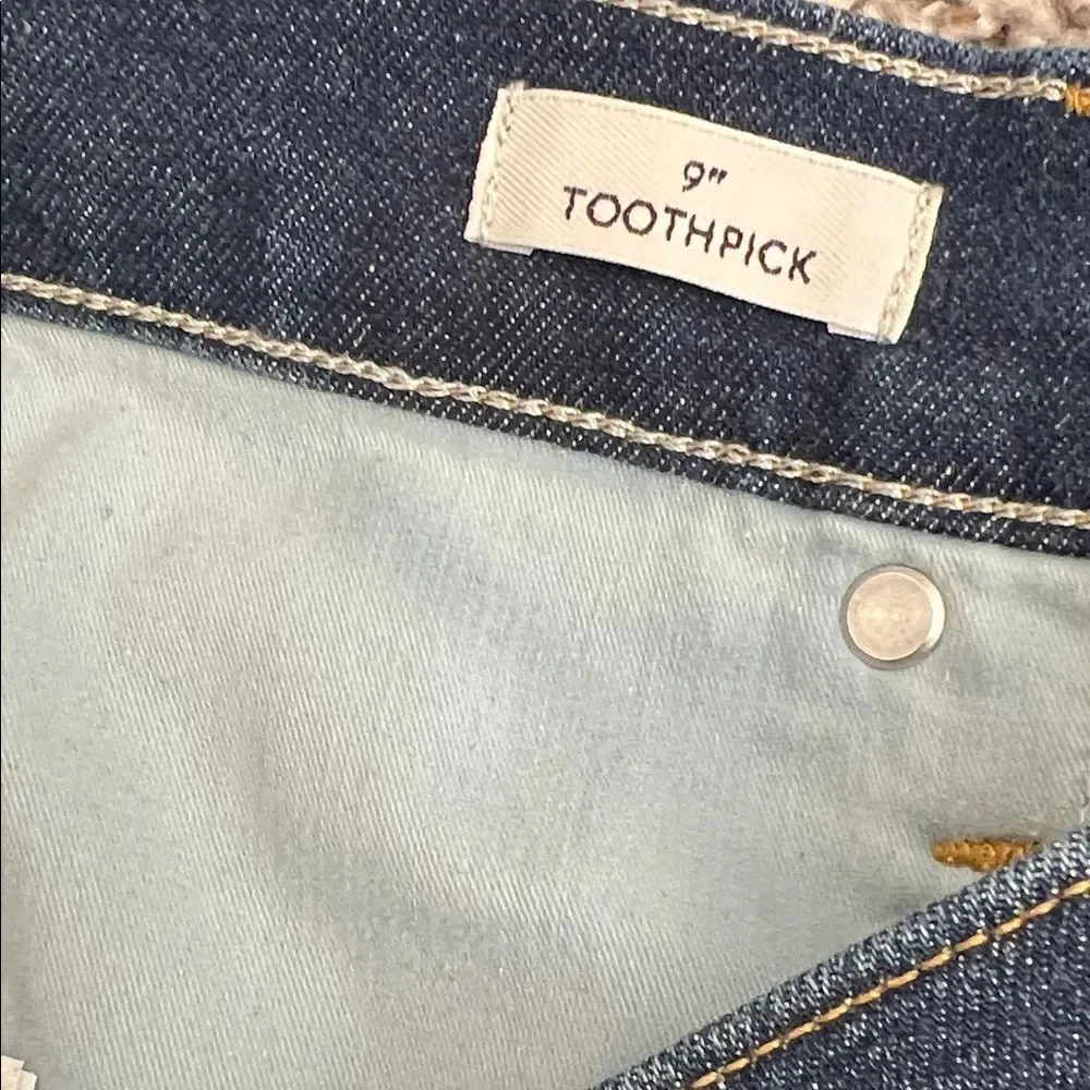 J. Crew 9” Toothpick Button Fly Stretch High Rise Skinny Ankle Jean in Size 29